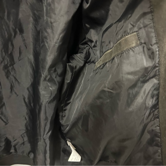 ZERO Canvas and Vegan Leather Varsity Style Bomber Jacket Zip Up Men’s Large - Picture 6 of 10